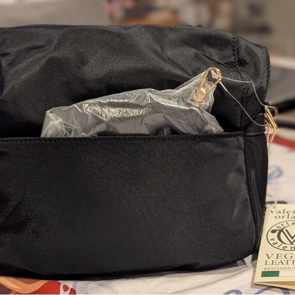 Valentino Black Backpack with Gold Accents - Picture 8 of 11